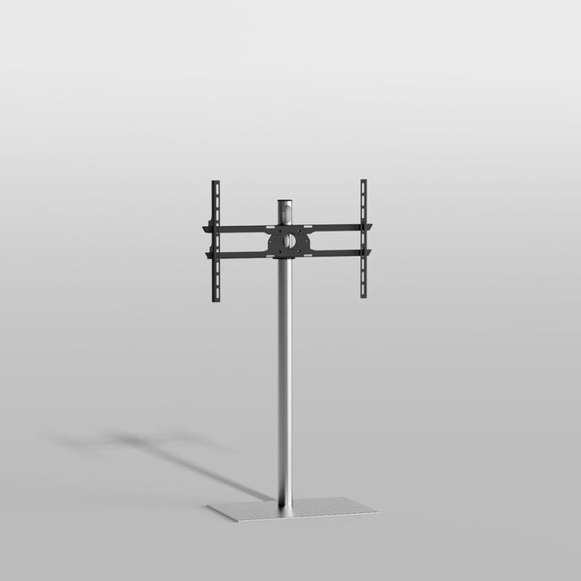 Vloerstandaard SQUARE rvs 120 cm VESA 600x400
