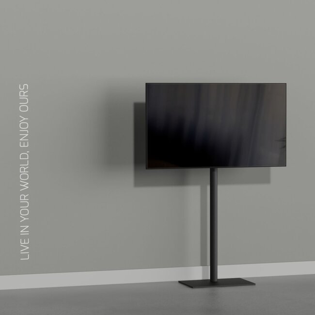 Vloerstandaard TILE zwart  120 cm VESA 100x100