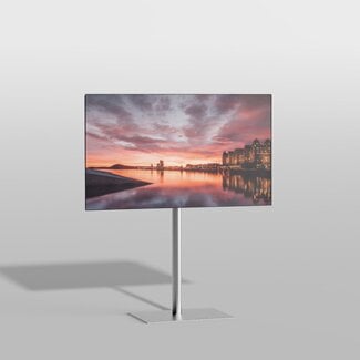Cavus Vloerstandaard SQUARE rvs 120 cm VESA 100x100