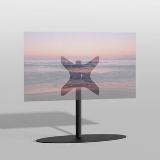 Cavus Vloerstandaard ORBIT zwart 80 cm VESA 400x400