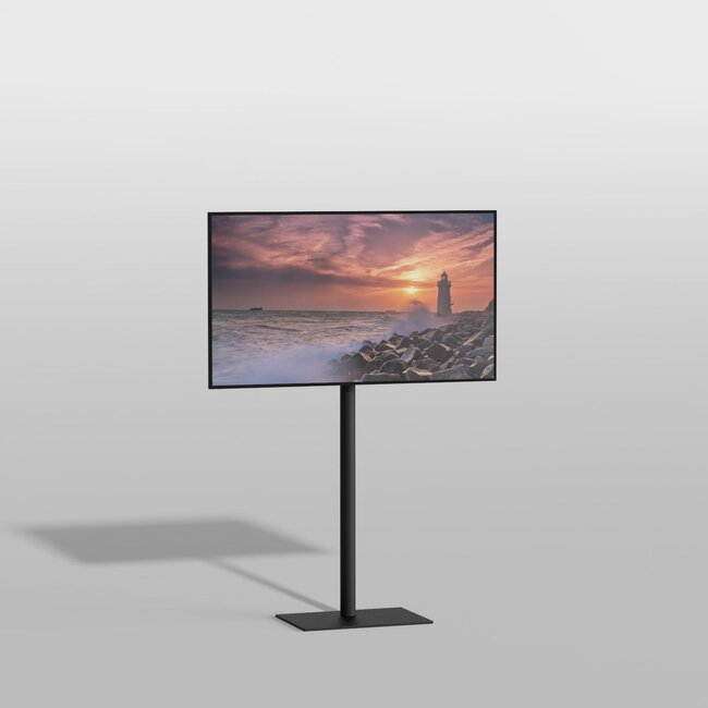 Vloerstandaard TILE zwart  120 cm VESA 200x100