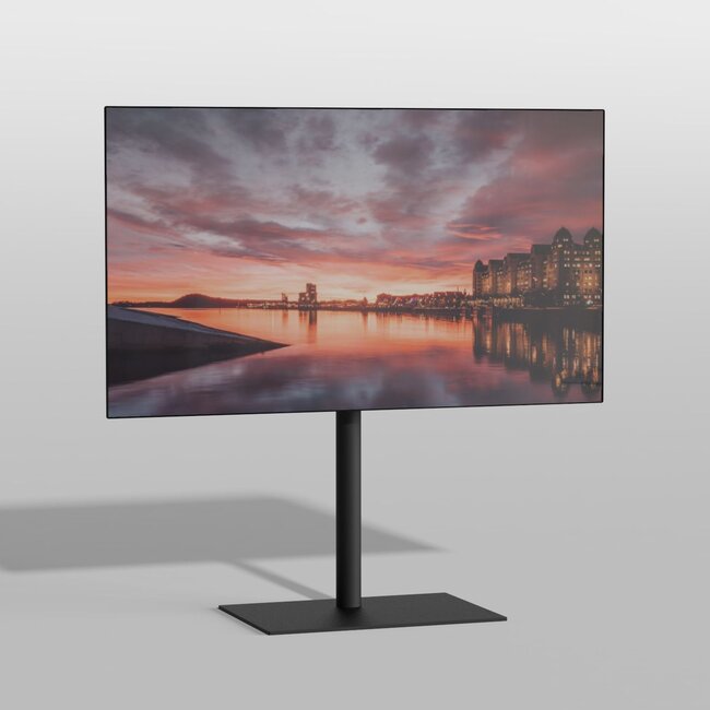 Vloerstandaard SQUARE zwart 80 cm VESA 200x200