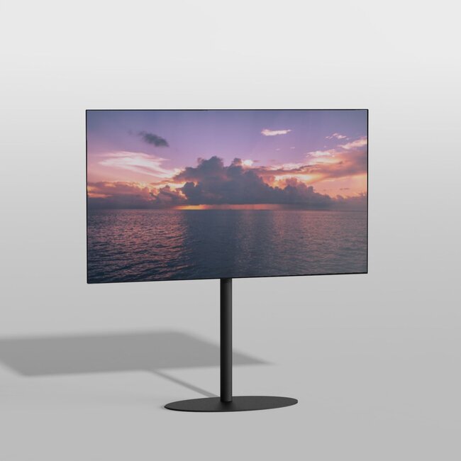 Vloerstandaard ELLIPS zwart 120 cm VESA 300x300