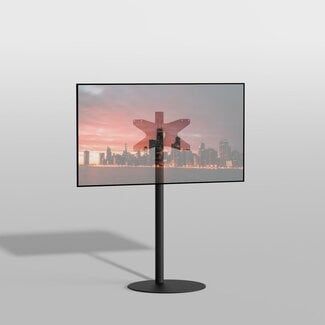 Cavus Vloerstandaard SPHERE zwart 120 cm VESA 400x200