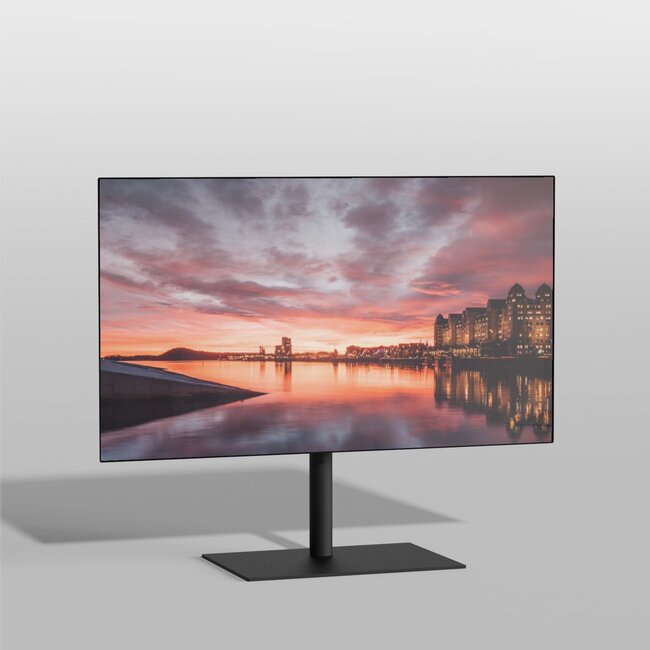 Vloerstandaard SQUARE zwart 60 cm VESA 300x300