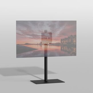 Cavus Vloerstandaard SQUARE zwart 100 cm VESA 200x200
