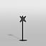 Vloerstandaard GATE zwart  120 cm VESA 300x300
