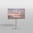 Vloerstandaard SQUARE rvs 120 cm VESA 200x100