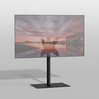 Cavus Vloerstandaard SQUARE zwart 80 cm VESA 300x300