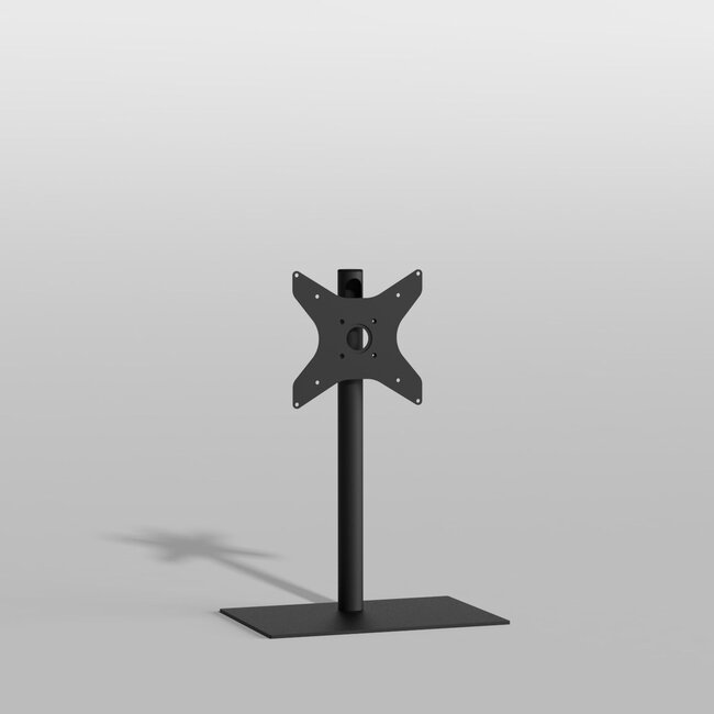 Vloerstandaard SQUARE zwart 80 cm VESA 300x300