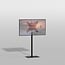 Vloerstandaard TILE zwart  120 cm VESA 400x400