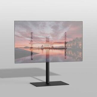 Cavus Vloerstandaard SQUARE zwart 80 cm VESA 600x400