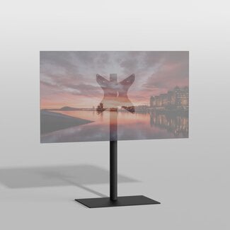 Cavus Vloerstandaard SQUARE zwart 100 cm VESA 300x300