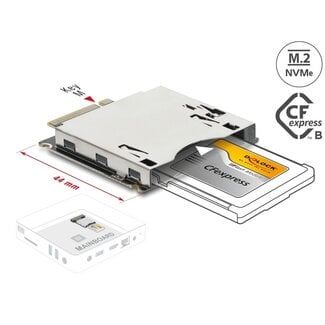 DeLOCK Delock Adapter M.2 Key M male to CFexpress Slot type B