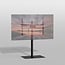 Vloerstandaard SQUARE zwart 100 cm VESA 600x400