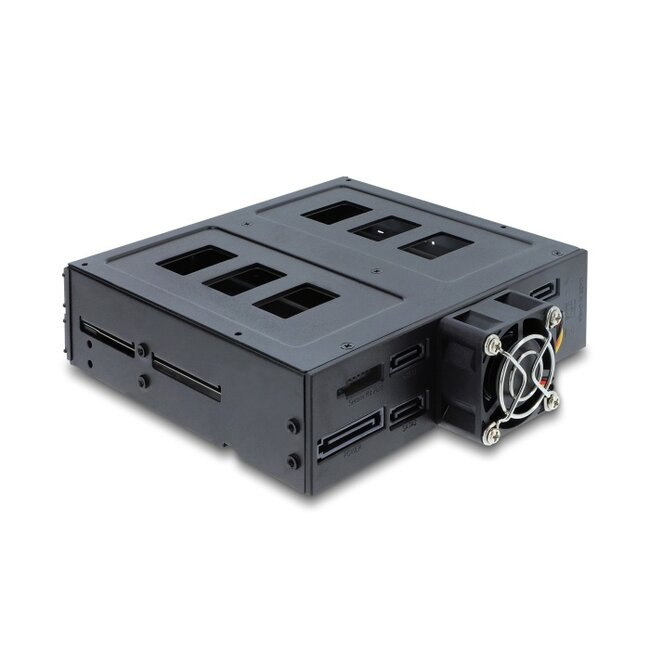 Delock 5.25″ Mobile Rack for 4 x 2.5″ SATA or SAS HDD / SSD with lock