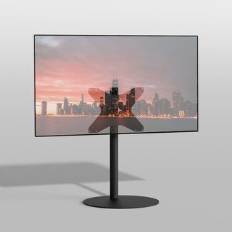 Cavus Vloerstandaard SPHERE zwart 80 cm VESA 400x300
