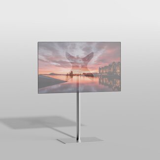 Cavus Vloerstandaard SQUARE rvs 120 cm VESA 400x400
