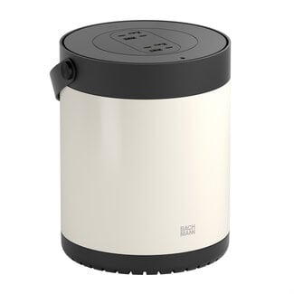 Bachmann BACHMANN MOV:E POWER UNIT 4x oplader USB-A/C, 220 W, met Security Lock-adapter, Zwart / Wit