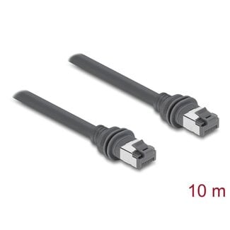 DeLOCK Delock RJ45 Patch Cable Cat.6 compatible with Starlink Gen3 - 10 m grey
