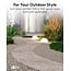 Goobay Set of 2 LED Solar Decorative Light Stone, 24 cm, Size M, RGBW
