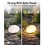 Goobay Set of 2 LED Solar Decorative Light Stone, 24 cm, Size M, RGBW