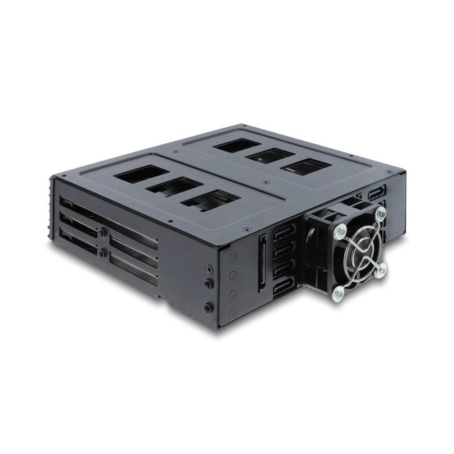 Delock 5.25″ Mobile Rack for 8 x 2.5″ SATA or SAS HDD / SSD with lock