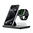 Draadloze 3-in-1 laadstandaard voor telefoon, TWS en Samsung Watch, 18 W, zwart