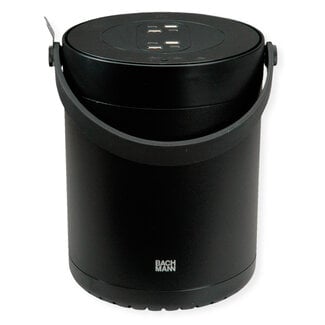 Bachmann BACHMANN MOV:E POWER UNIT 4x oplader USB-A/C, 220 W, met Security Lock-adapter, zwart