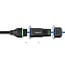 Delock Cable RJ45 jack to open wire ends for installation Cat.6 with M16.8 x 1.5 mm thread and housing 50 cm black