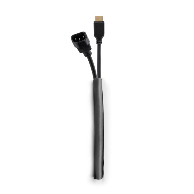 M Universal Cable Sock Self Wrapping 10mm Black 25m