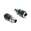 Delock M12 Adapter D-coded 4 pin male to RJ45 jack for built-in round straight