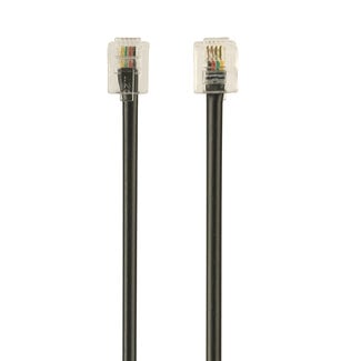 Cablexpert Telefoonkabel 6P4C (RJ11) zwart 2 meter