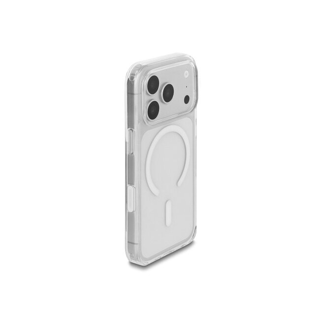 Delock Protective Case for iPhone 17 Pro compatible with MagSafe clear-white