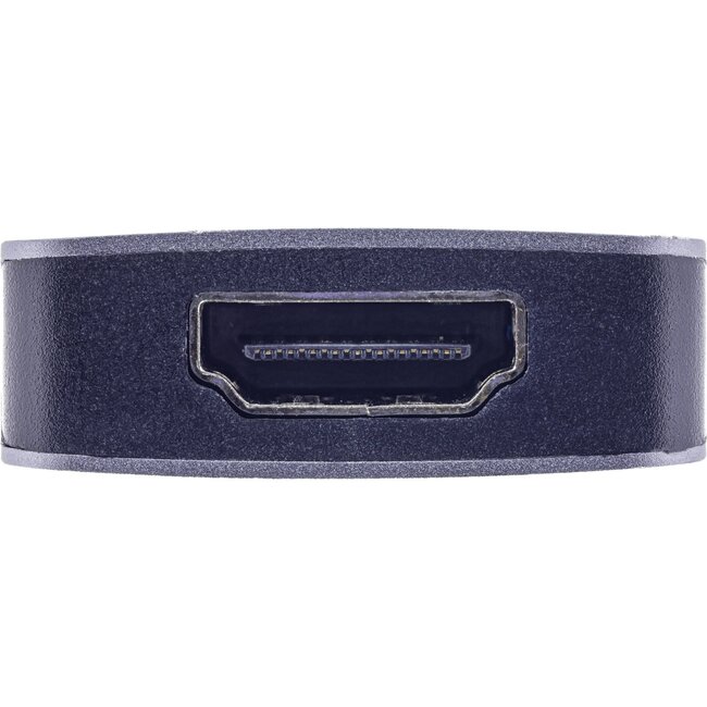 InLine USB-C naar HDMI 4K 60Hz, USB-A en USB-C PD 100W adapter | aluminium | 0,10 meter