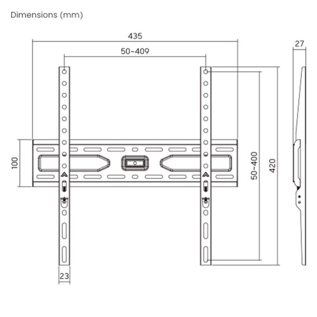 Goobay TV-muurbeugel | tot 75 inch | vast