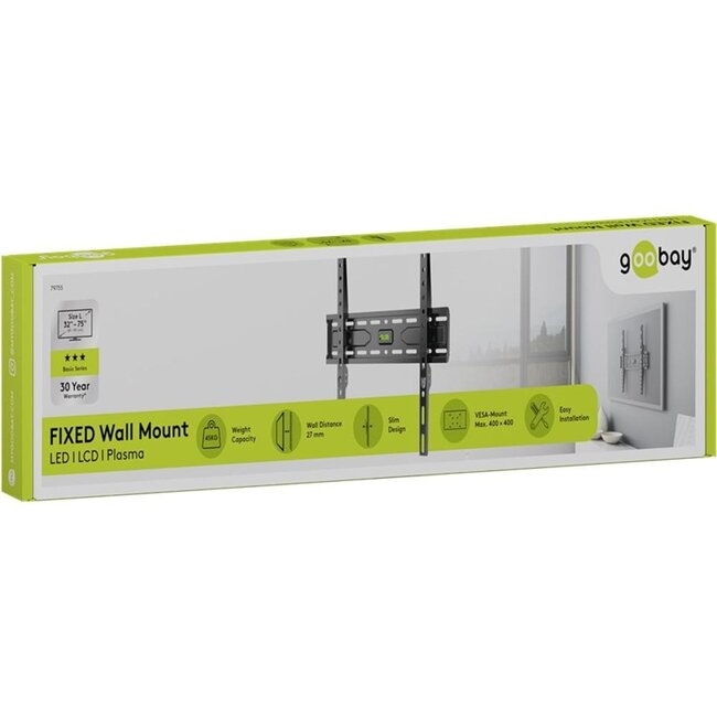 Goobay TV-muurbeugel | tot 75 inch | vast
