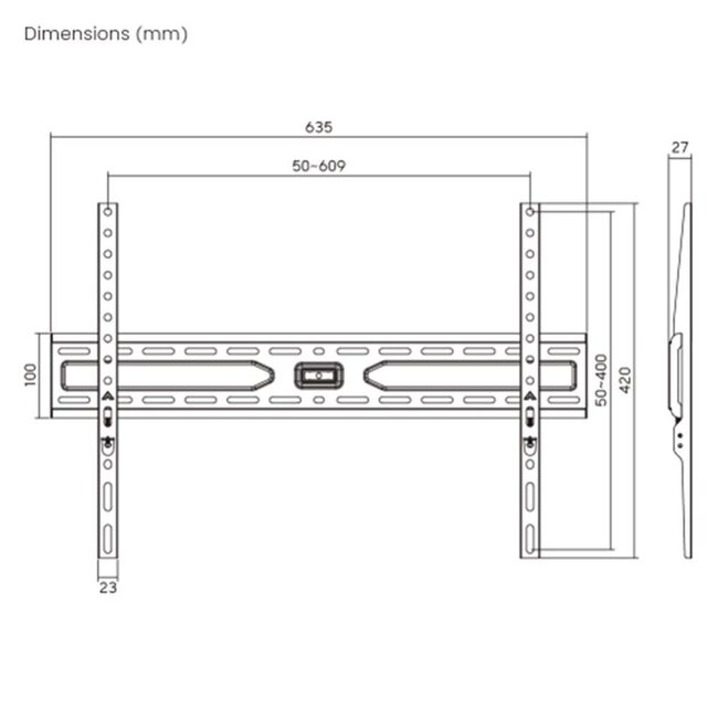 Goobay TV-muurbeugel | tot 86 inch | vast