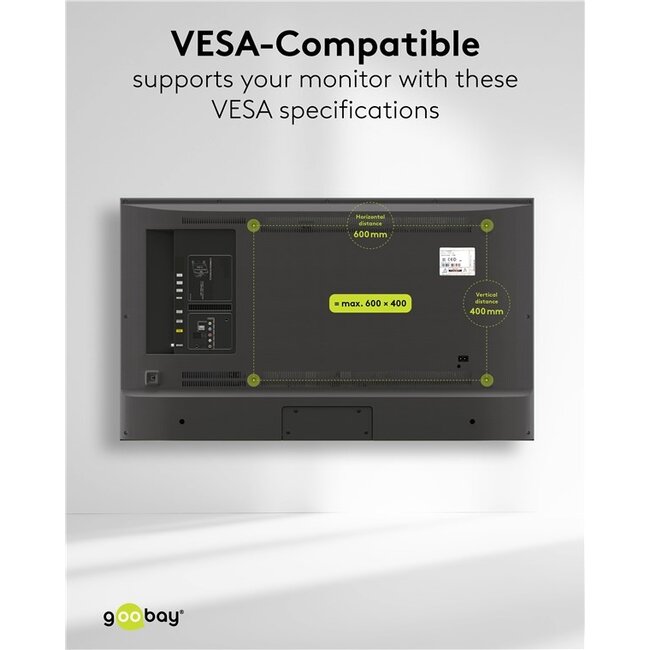 Goobay TV-muurbeugel | tot 86 inch | vast