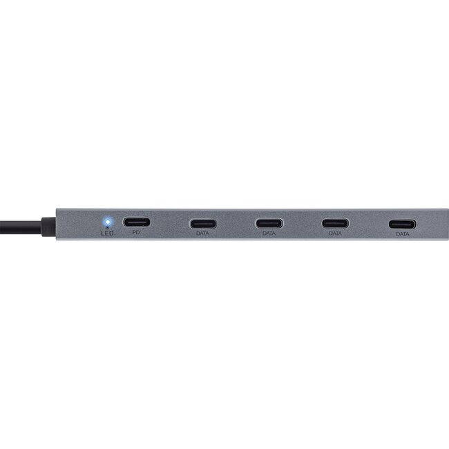 InLine USB hub (USB-C) | 4x USB-C + 1x USB-C PD 100W | USB3.1 10 Gbps | aluminium | 0,15 meter