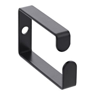 InLine Kabeloog met schroefgat | 43 x 70 mm | zwart