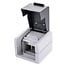 Wandcontactdoos | voor 2 Keystone modules | outdoor (IP44) | zwart/grijs