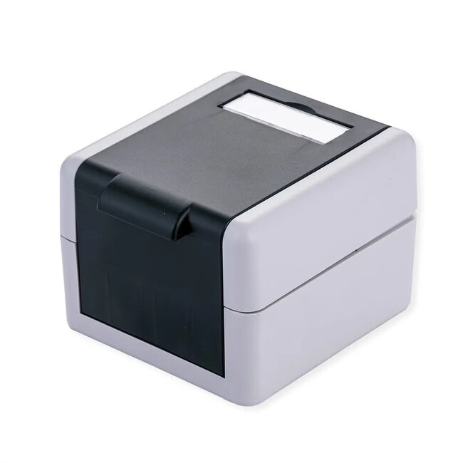 Wandcontactdoos | voor 2 Keystone modules | outdoor (IP44) | zwart/grijs
