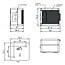Wandcontactdoos | voor 2 Keystone modules | outdoor (IP44) | zwart/grijs