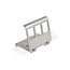 DIN-rail adapter | voor 3 Keystone module | RVS