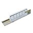 DIN-rail adapter | voor 6 Keystone module | RVS