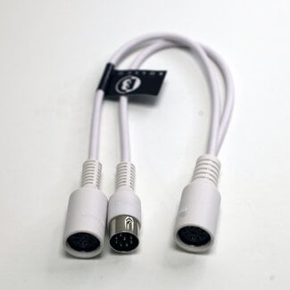 BOSSCOM BOSSCOM DIN 8-pins / Powerlink PL8 splitter voor B&O | wit | 0,20 meter