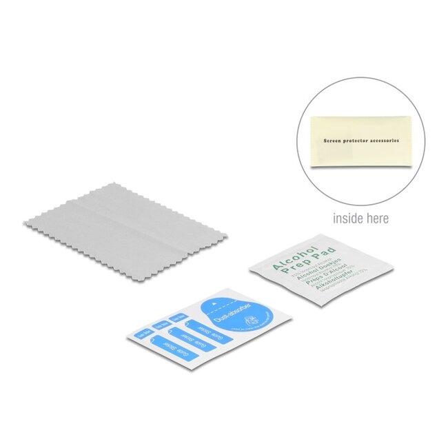 Delock Screen Protector Privacy Glass for iPhone 16 Pro / Tempered-Glass Anti Spy 2 Ways privacy protection with easy installation tool