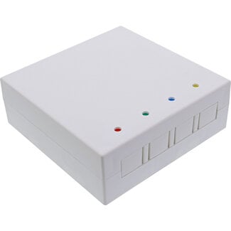 InLine InLine® FTTH lege doos voor maximaal 4x LC duplex / 4x SC simplex, opbouw 80 mm