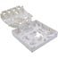 InLine® FTTH lege doos voor maximaal 4x LC duplex / 4x SC simplex, opbouw 80 mm
